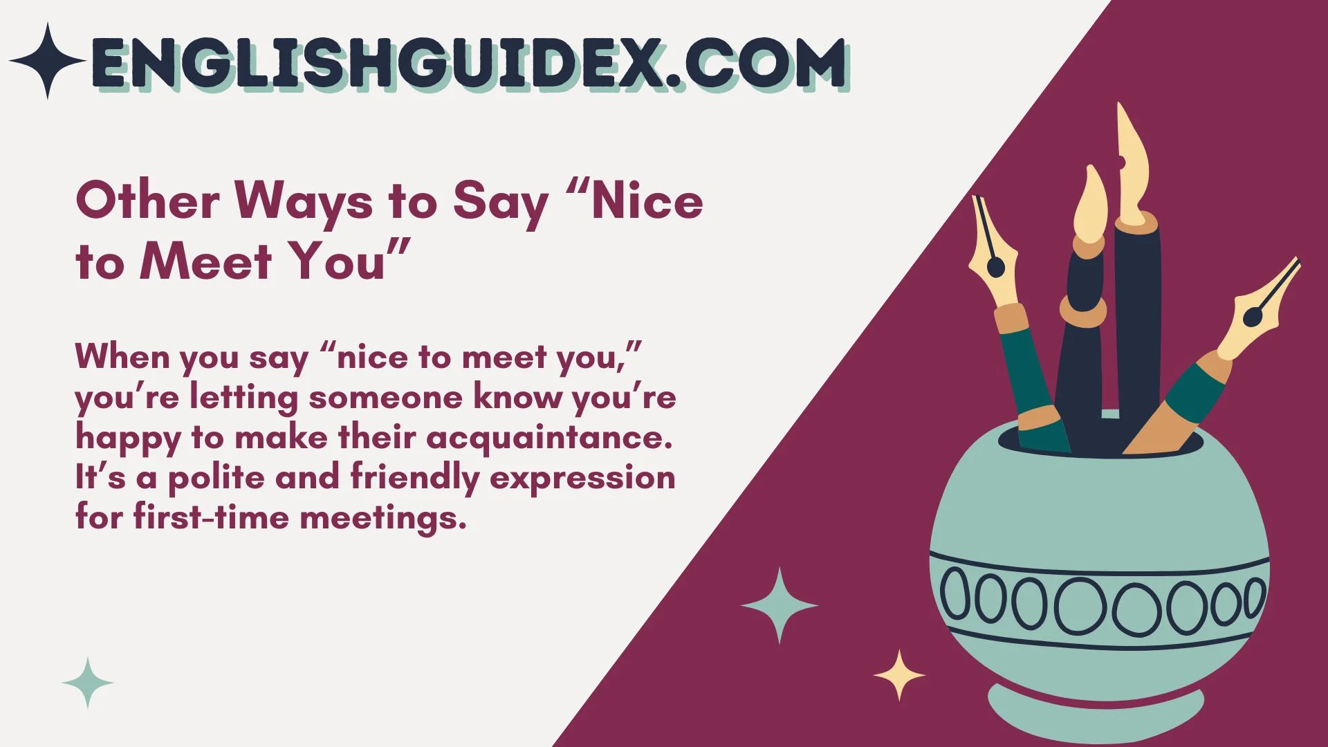 Other Ways to Say “Nice to Meet You”