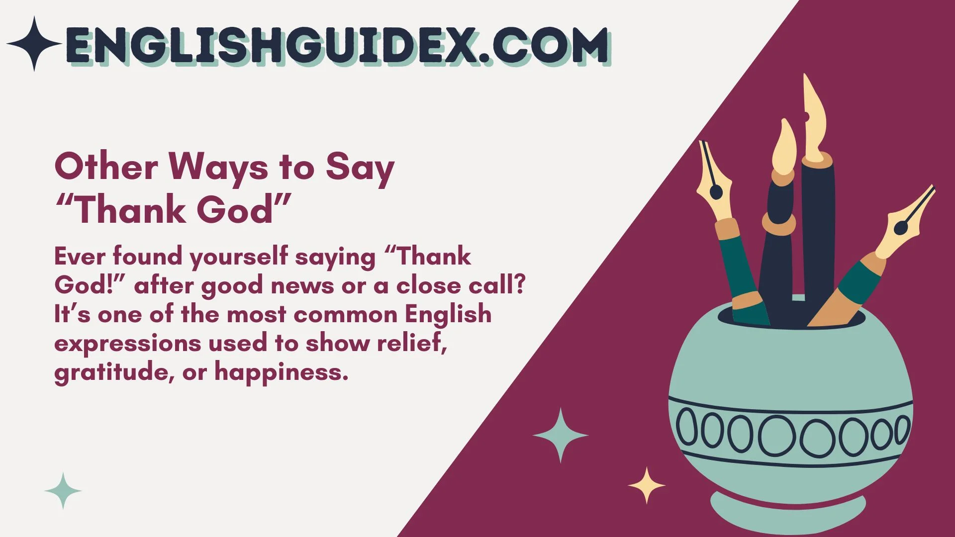 Other Ways to Say “Thank God”