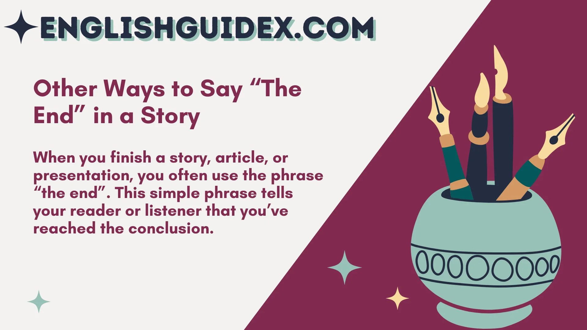 Other Ways to Say “The End” in a Story