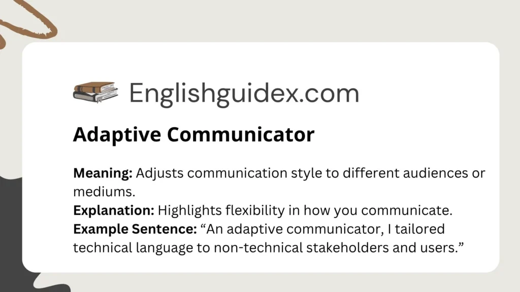 Adaptive Communicator