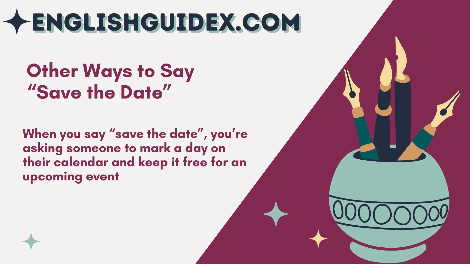 Other Ways to Say “Save the Date”