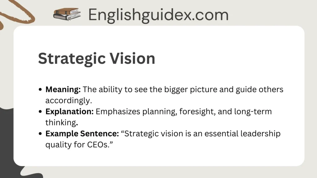 Strategic Vision
