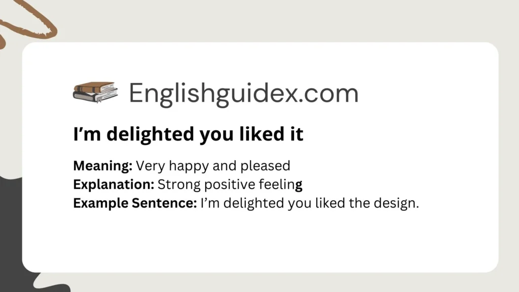 I’m delighted you liked it