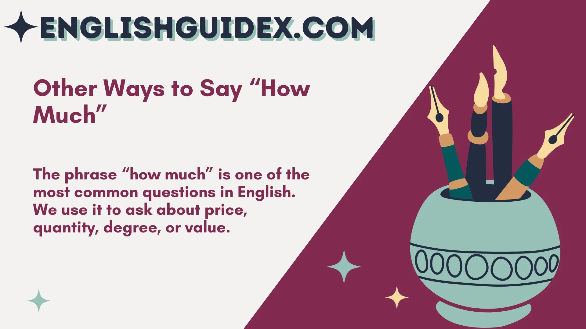 Other Ways to Say “How Much”