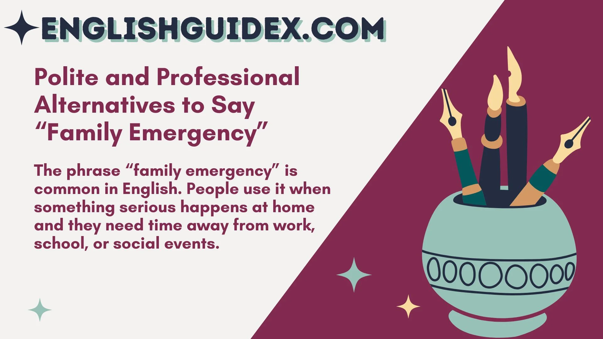Polite and Professional Alternatives to Say “Family Emergency”