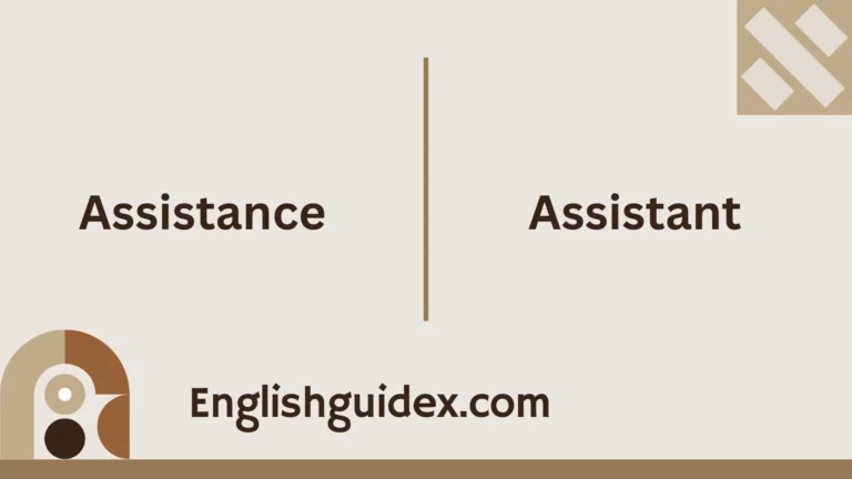 Assistance vs Assistant