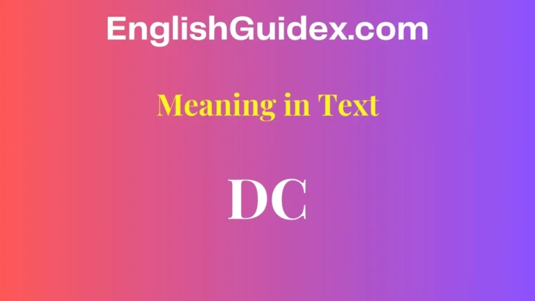 DC Meaning in Text