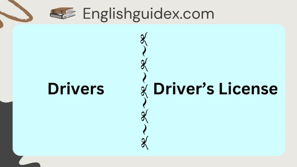 Drivers vs Driver’s License