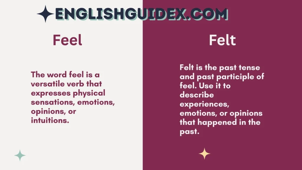 Feel vs Felt