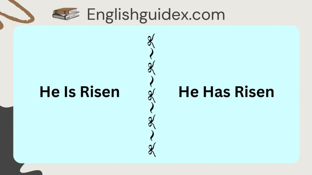 He Is Risen vs He Has Risen