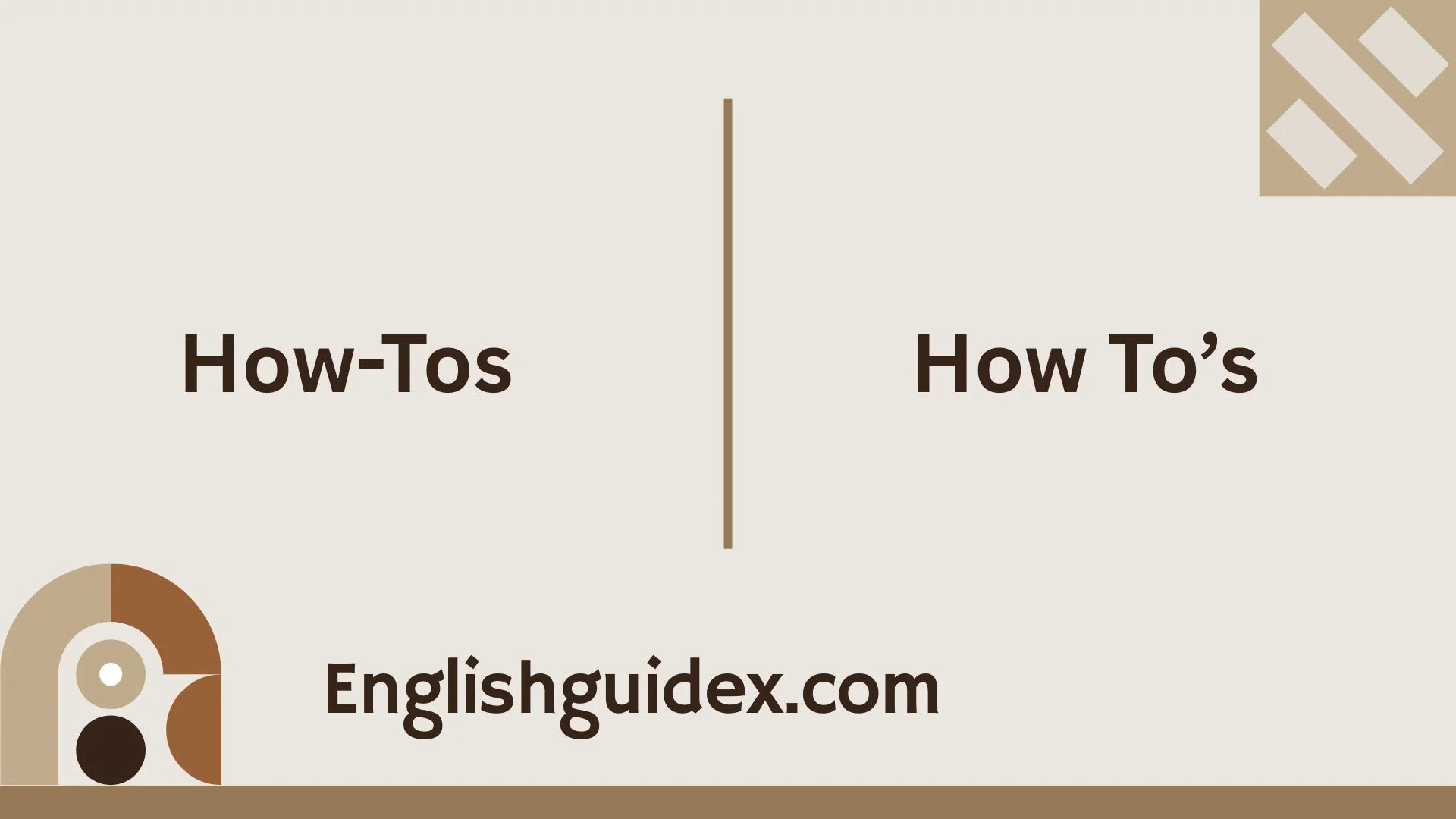 “How-Tos” vs “How To’s”