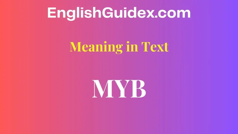 MYB Meaning in Text