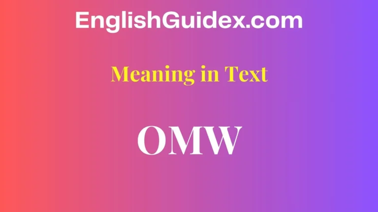 OMW Meaning in Text