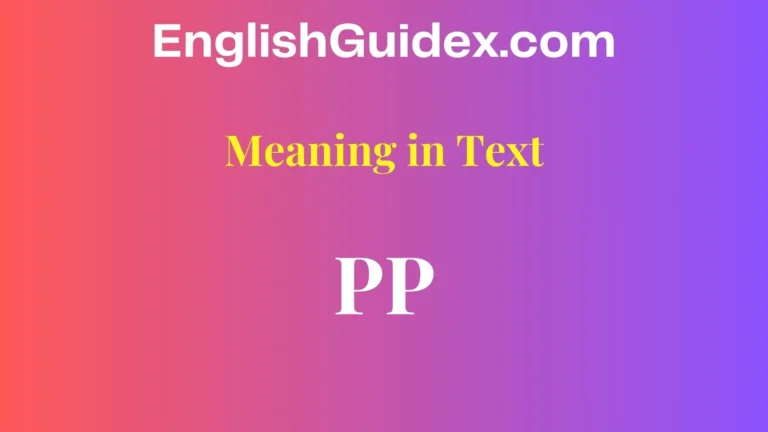 PP Meaning in Text