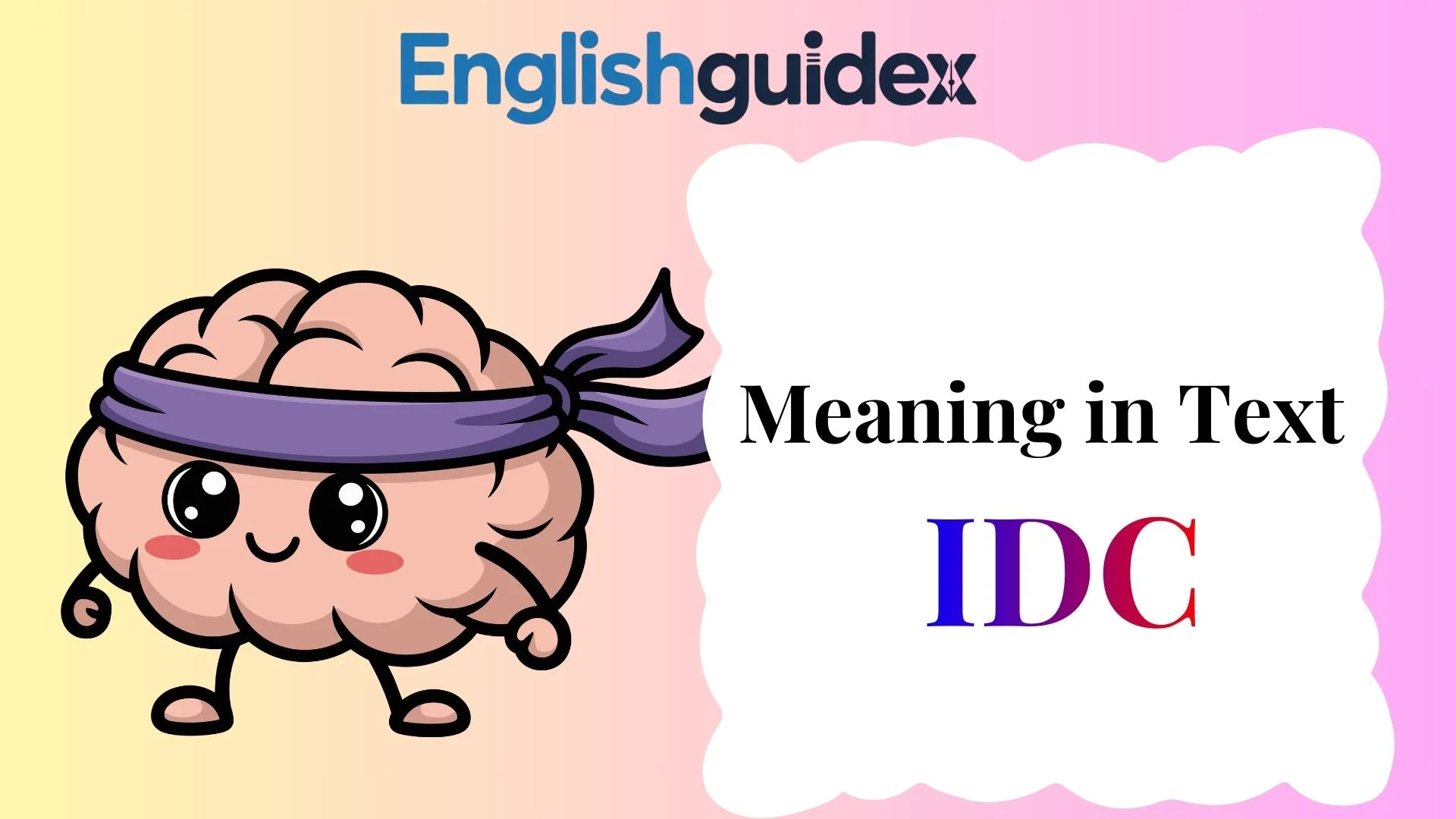IDC Meaning in Text