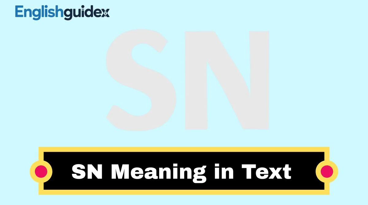 SN Meaning in Text